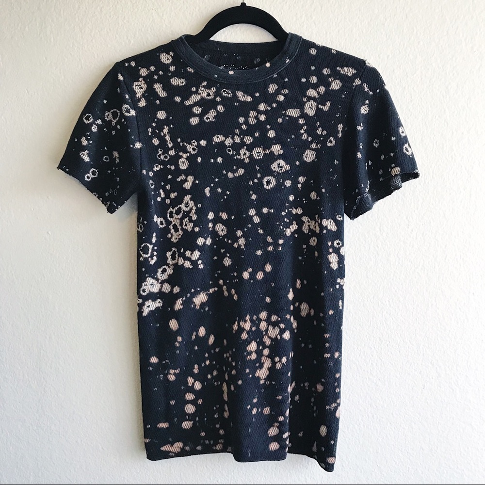 Bleach Splatter Punk Rock Thermal Tee